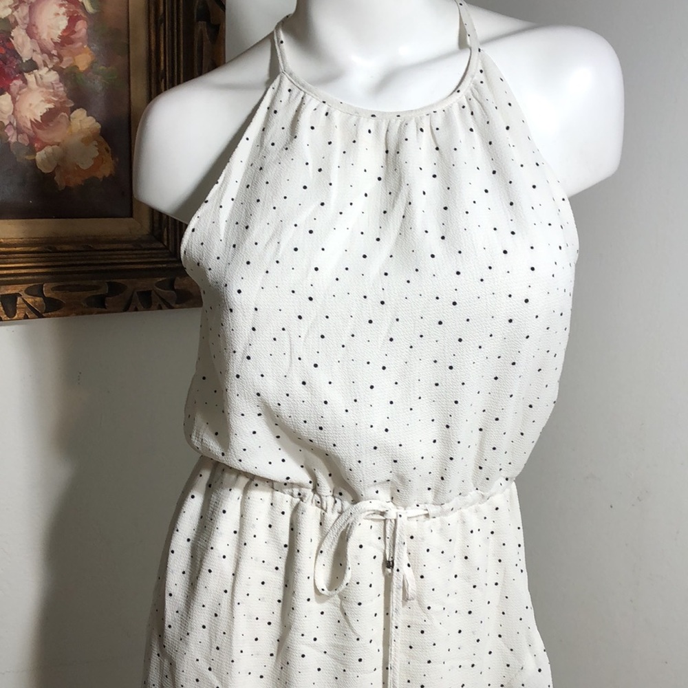 SHILLA White Ruffle Halter Drawstring Dress - Picture 3 of 9